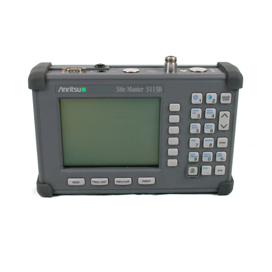 Anritsu Site Master S113B Maintenance Manual