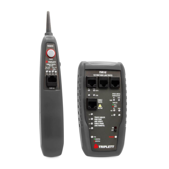 Triplett TVR1G User Manual