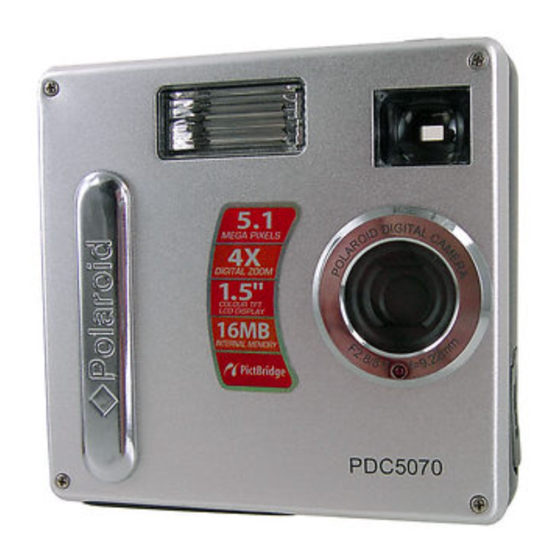 Polaroid PDC 5070 - Photo Camera Quick Start Guide