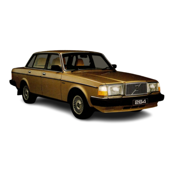 Volvo 264 1982 Owner's Manual
