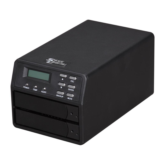 Sans Digital MOBILESTOR MS2UT+(B) Quick Installation Manual