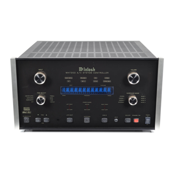 McIntosh MHT200 Manuals