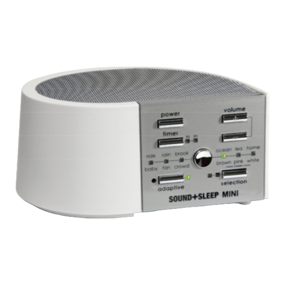 Adaptive Sound SOUND+SLEEP MINI Owner's Manual