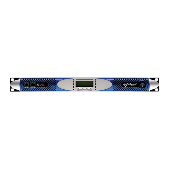 powersoft K2 DSP+AESOP, K3 DSP+AESOP Quick Manual