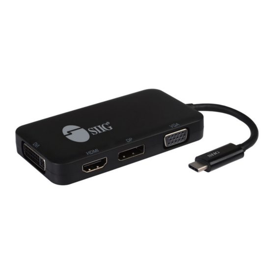 SIIG CB-TC0611-S1 User Reference Manual