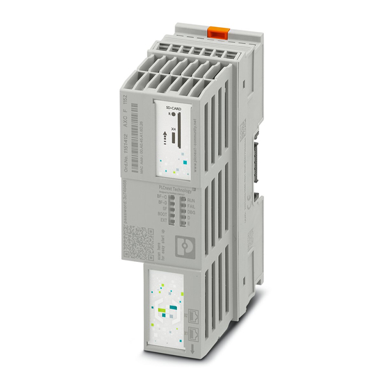 User Manuals: Phoenix Contact AXC F 1152 Controller