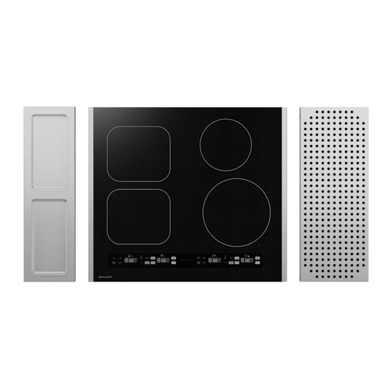 Sharp SCH2443GB Induction Cooktop Manuals