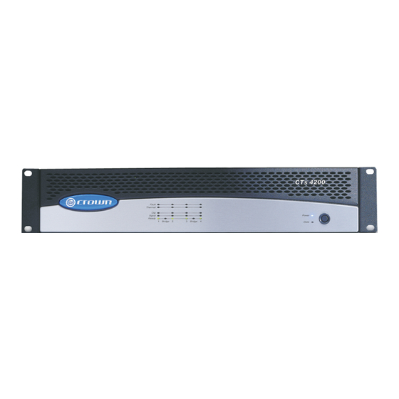 Harman Crown CTs Series Manuals