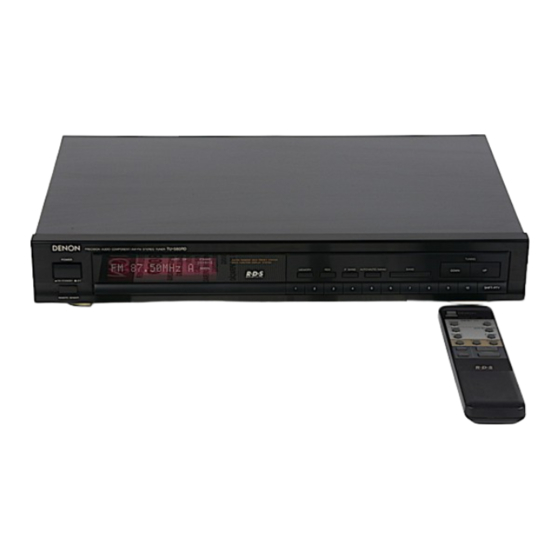 Denon TU-580RD Manual