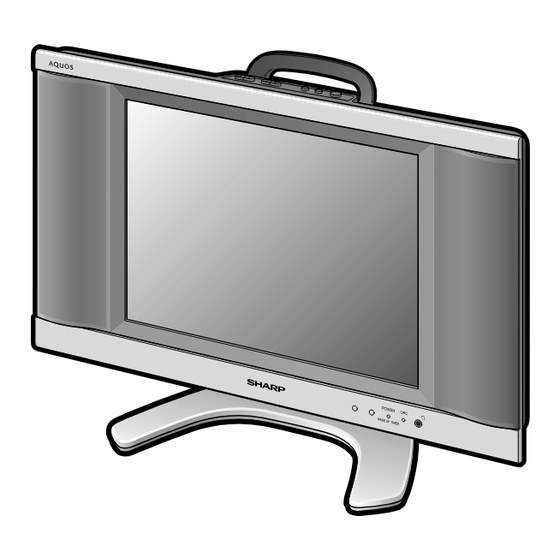 Sharp LC-15B9U-S - 15" LCD TV Service Manual