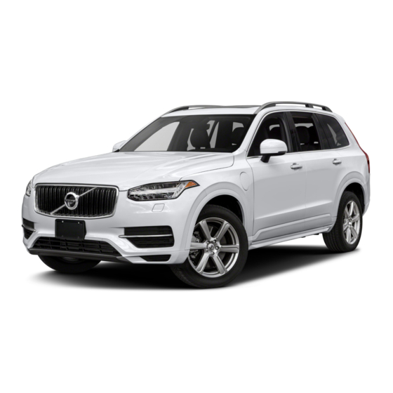 Volvo XC90 T8 TwinEngine Plug-In Hybrid Owner's Manual