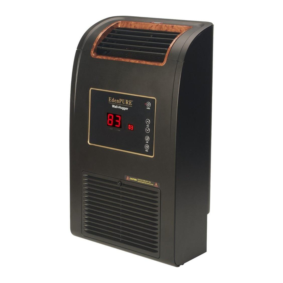 Troubleshooting; Recommendations - EdenPURE Wall-Hugger Operation And  Warranty Manual [Page 4] | ManualsLib