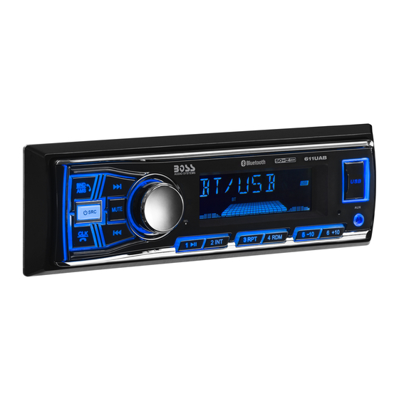 BOSS AUDIO SYSTEMS 611UAB USER MANUAL 