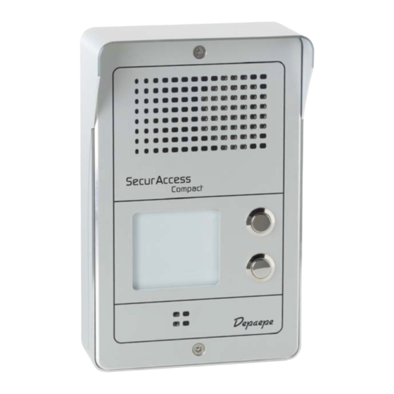 Portier téléphonique Interphone SecurAcess PMR Compact platine