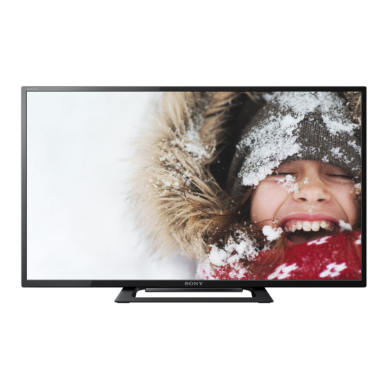 SONY BRAVIA KDL40R350C OPERATING INSTRUCTIONS MANUAL Pdf Download