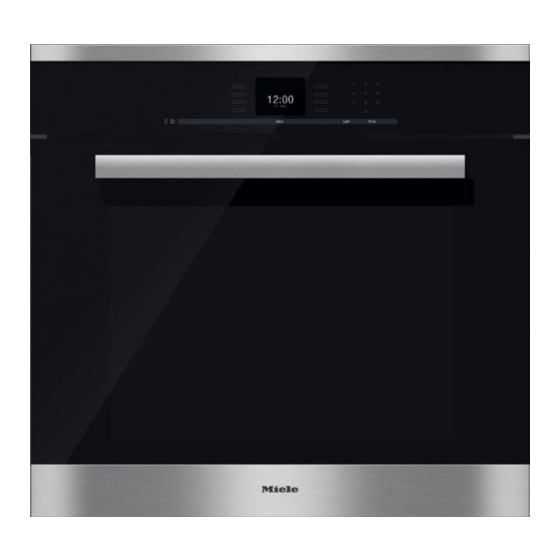 MIELE PURELINE H 6680 BP QUICK INSTALL MANUAL Pdf Download | ManualsLib