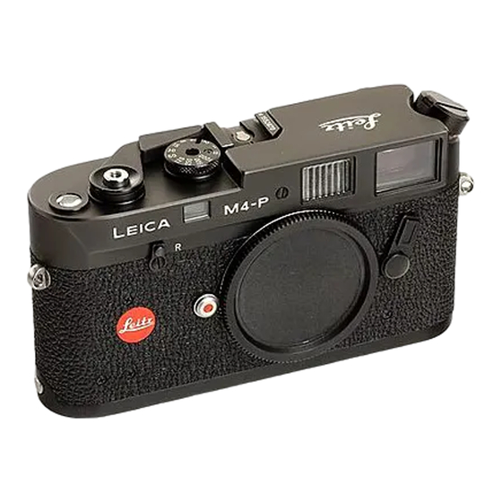 Leica M4-P Instructions Manual