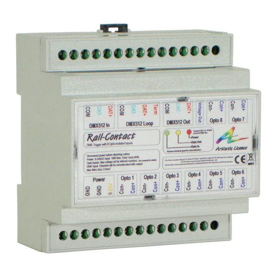 Artistic Licence Rail-Contact User Manual