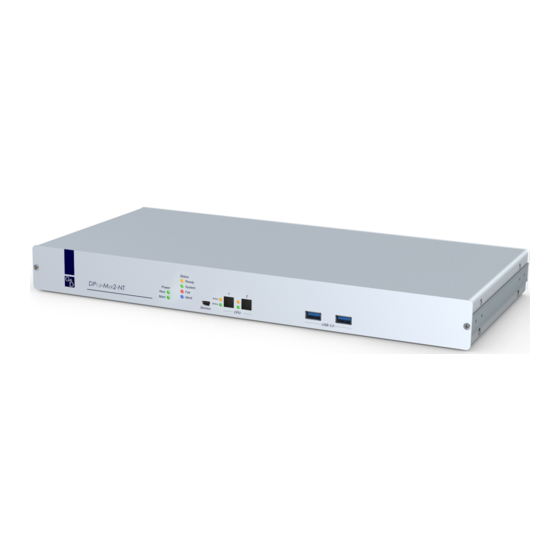 G&D DP1.2-MUX2-NT Installation And Operation Manual
