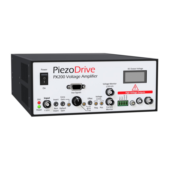 PiezoDrive PX200 Manual And Specifications
