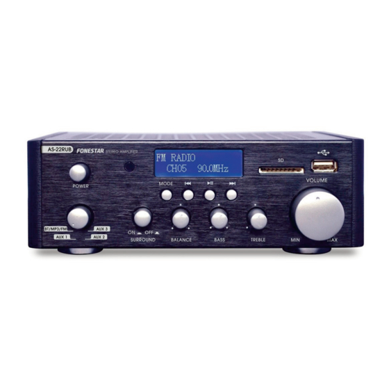 FONESTAR AS-22RUB Instruction Manual