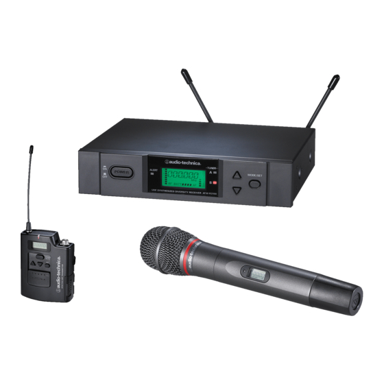Audio Technica 3000 Series Installation And Operation Manual