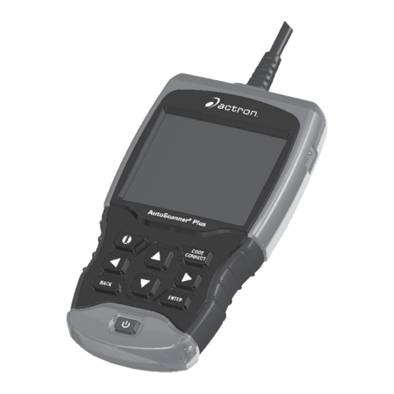 Actron CP9680 AutoScanner Plus Quick Start Manual