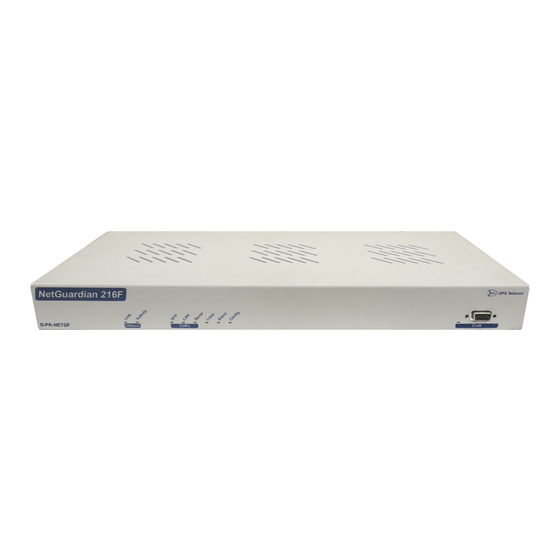 DPS Telecom NetGuardian 216F User Manual