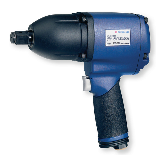 Berner BPT-IW 34 SD S Instruction Manual/Safety Instruction