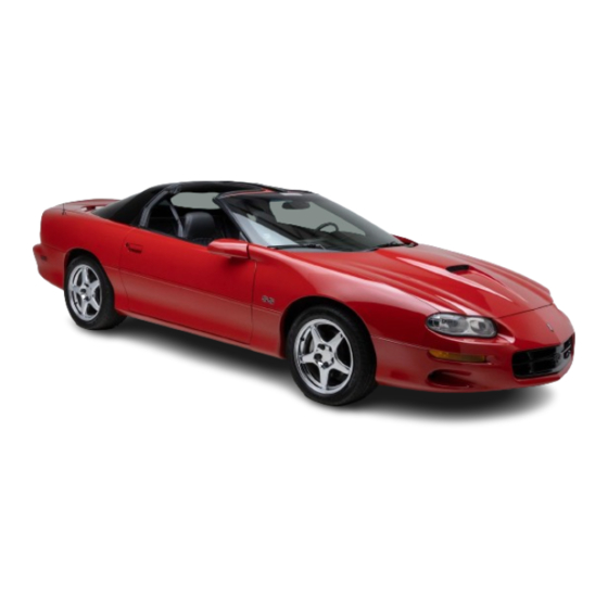 Chevrolet 2001 Camaro Owner's Manual