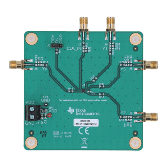 Texas Instruments LMK1C1104DQF User Manual