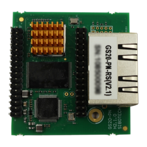 SST Automation GS20-PN-RS Manuals