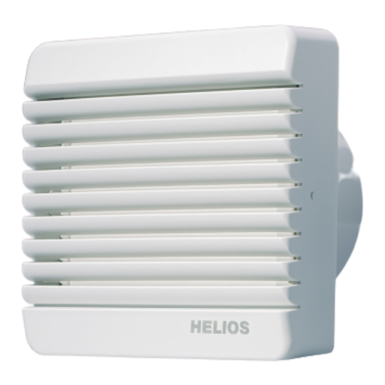 Helios HR 90 K Installation And Operating Instructions Manual
