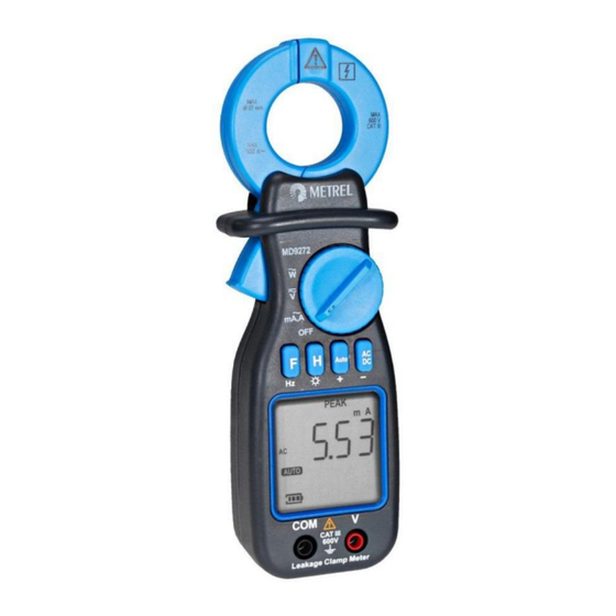METREL MD 9272 Instruction Manual