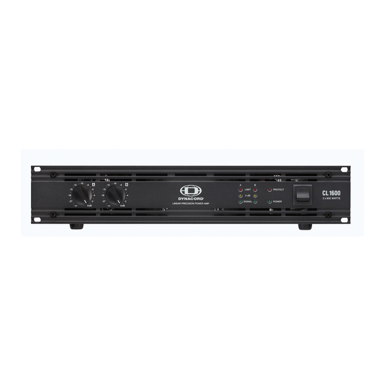 Dynacord CL 1600 Specifications