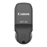 Canon WFT-E6 Instruction Manual