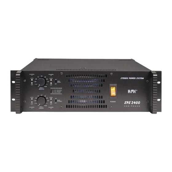KME SPS 2400 User Manual