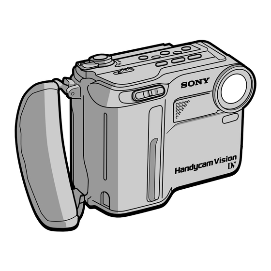 Sony Handycam Vision DCR-SC100 Operating Instructions Manual
