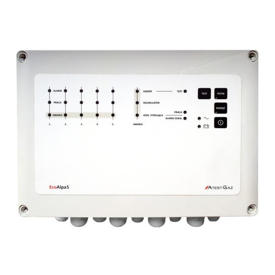 Atest Gaz EcoAlpa5 Control Unit Manuals