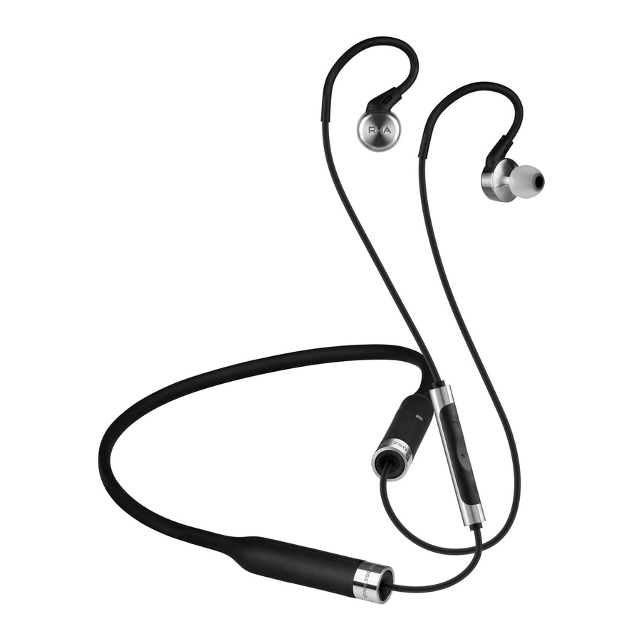 RHA MA750 Wireless - Wireless Headphones User Guide | ManualsLib