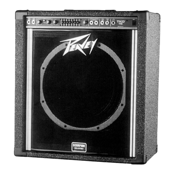 Peavey TKO 115 Supplementary Manual