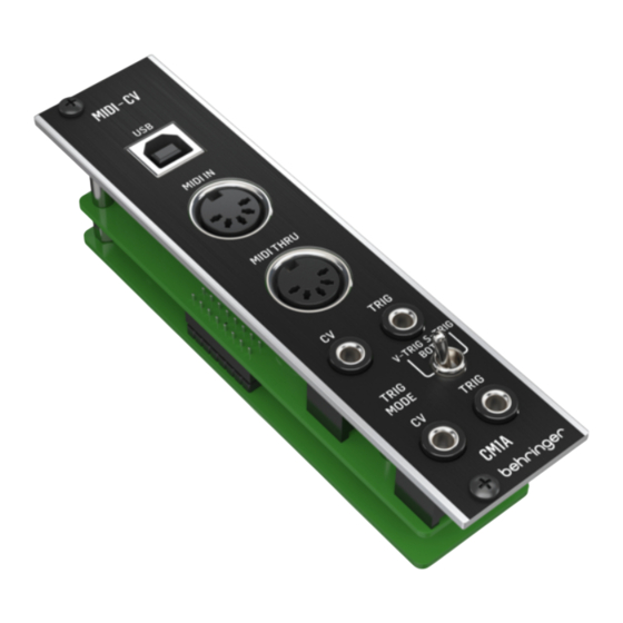 Behringer CM1A Quick Start Manual