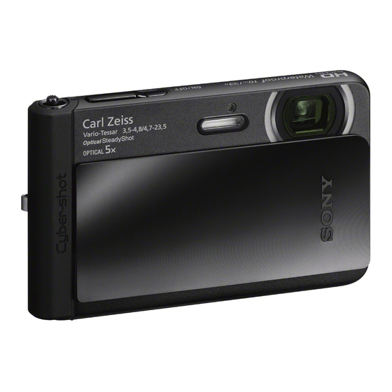 Sony Cyber-shot DSC-TX30 Instruction & Operation Manual