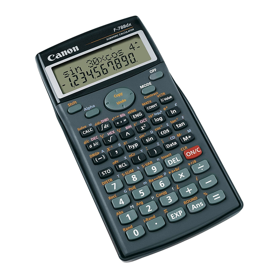 Canon F-788dx Owner's Manual