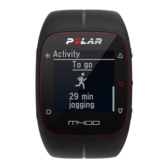 Polar Electro M400 Getting Started Manual