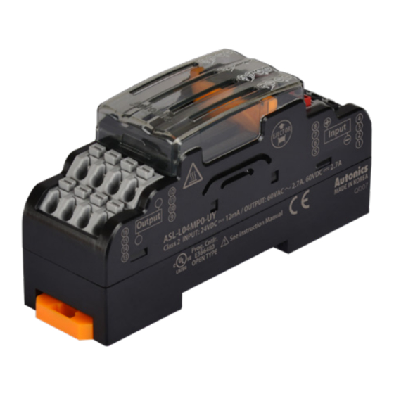 Autonics ASL Series Manual