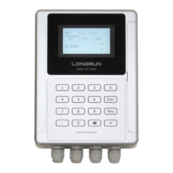 Longrun LRF-3000S Ultrasonic Flow Meter Manuals