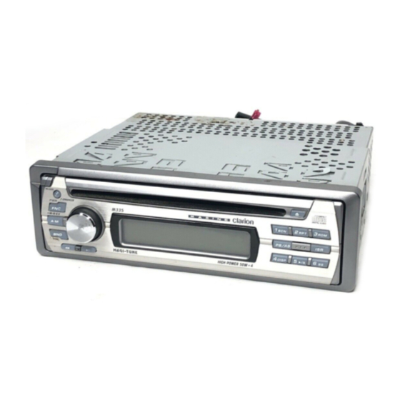 Clarion M235 User Manual