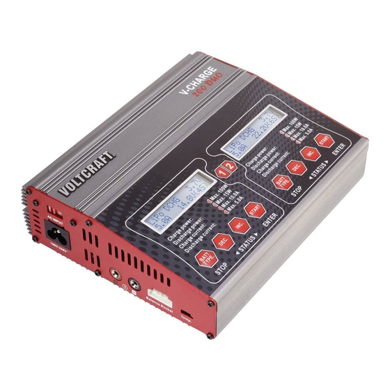VOLTCRAFT V-Charge 200 Duo Operating Instructions Manual