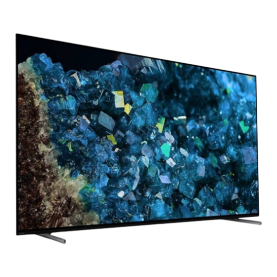 Sony BRAVIA XR-83A8 L Series Setup Manual